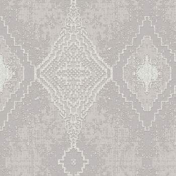 Luxusní šedá geometrická vliesová tapeta na zeď, 47763, Eterna, Parato