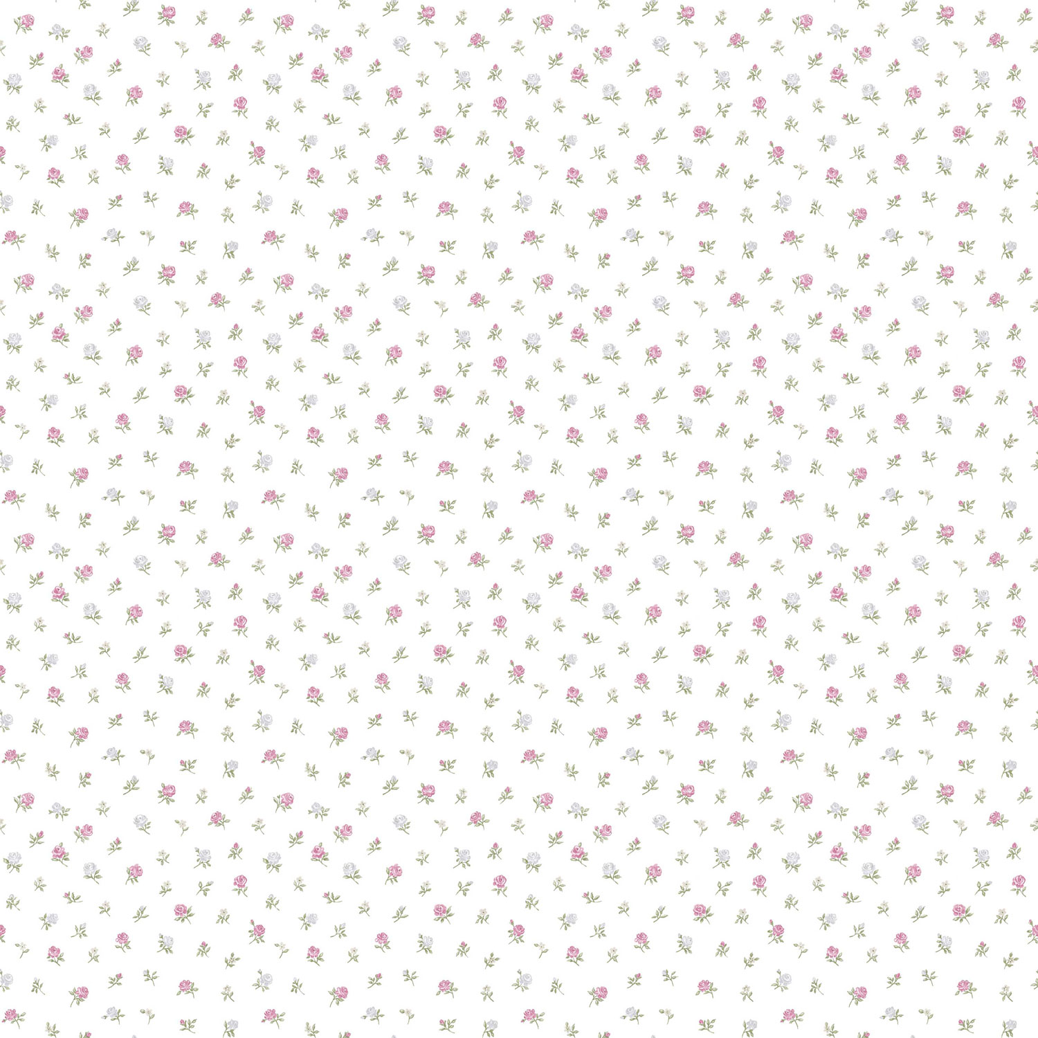 Bílá vliesová květinová tapeta na zeď, 12336, Fiori Country, Parato