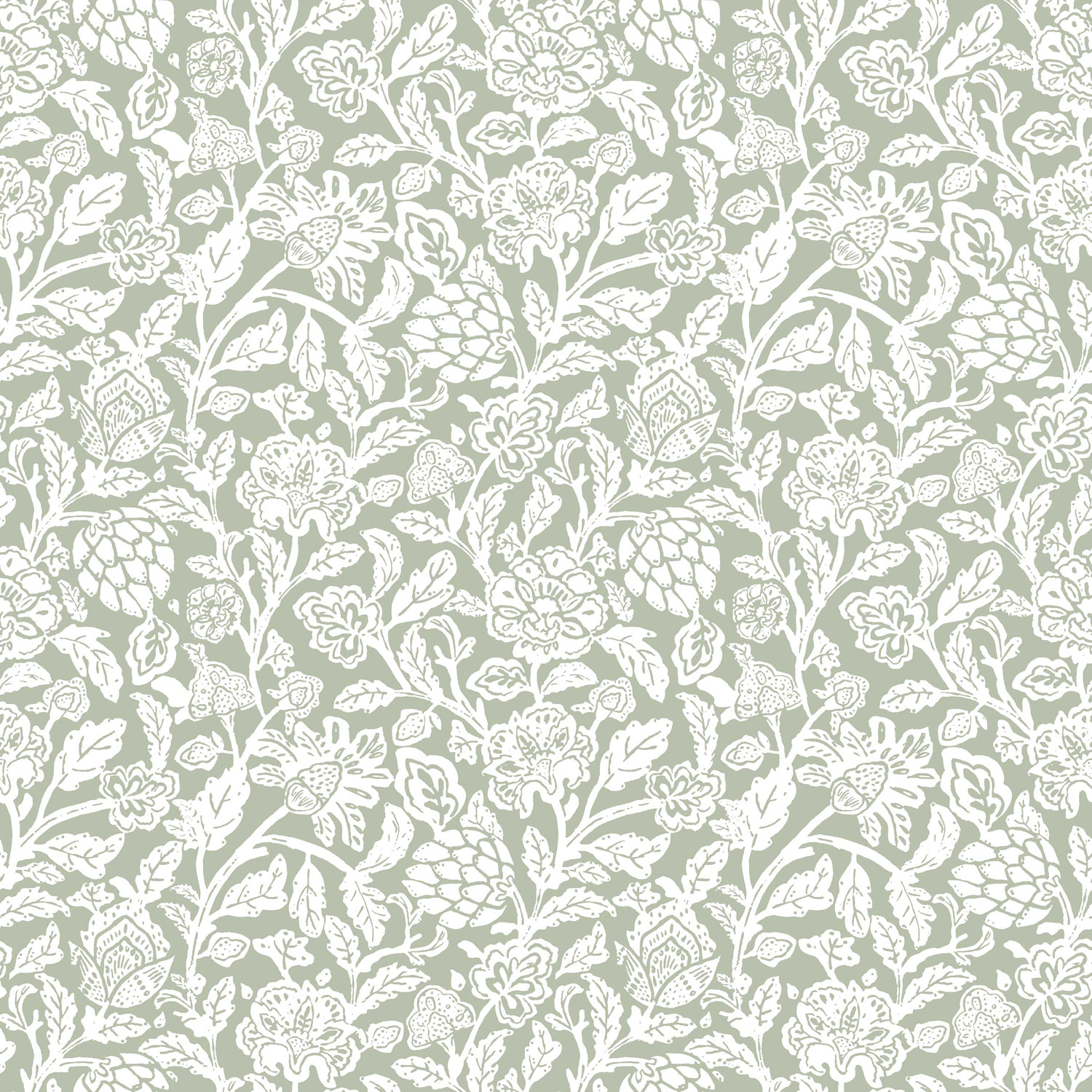 Zelená vliesová květinová tapeta na zeď, 12345, Fiori Country, Parato