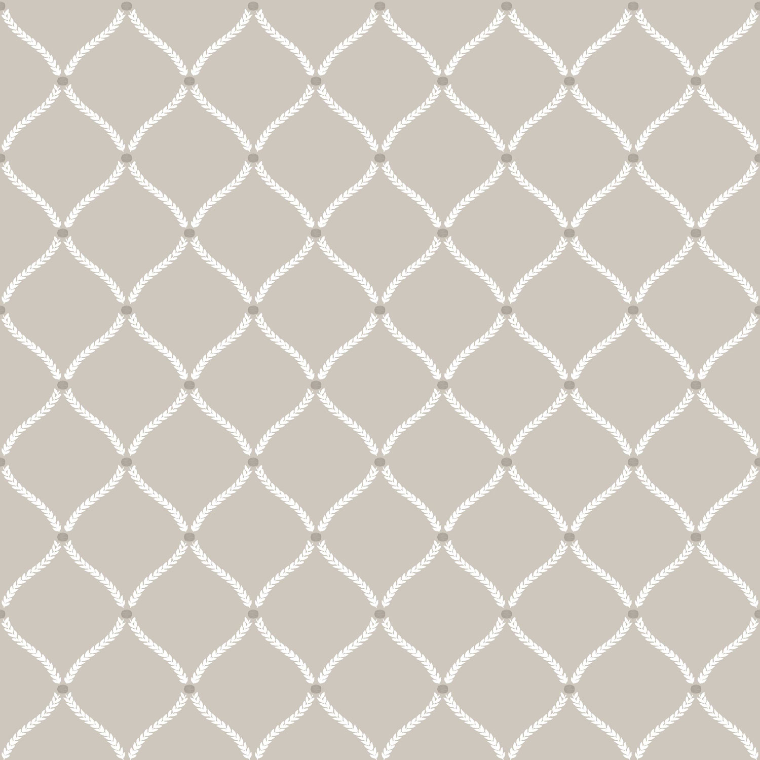 Šedá vliesová tapeta na zeď s bílými ornamenty, 12359, Fiori Country, Parato