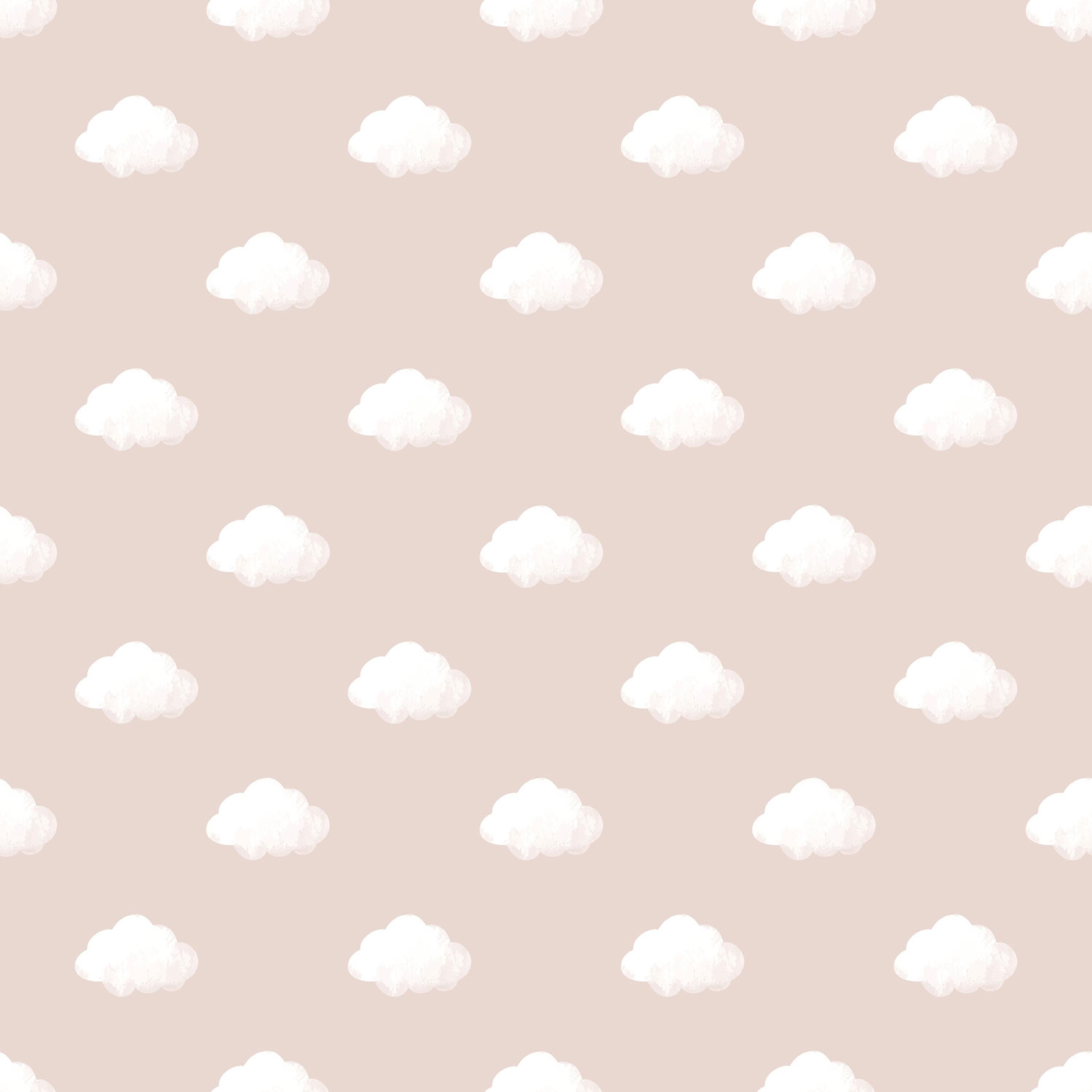 Dětská růžová vliesová tapeta s mráčky, 14834, Happy, Parato