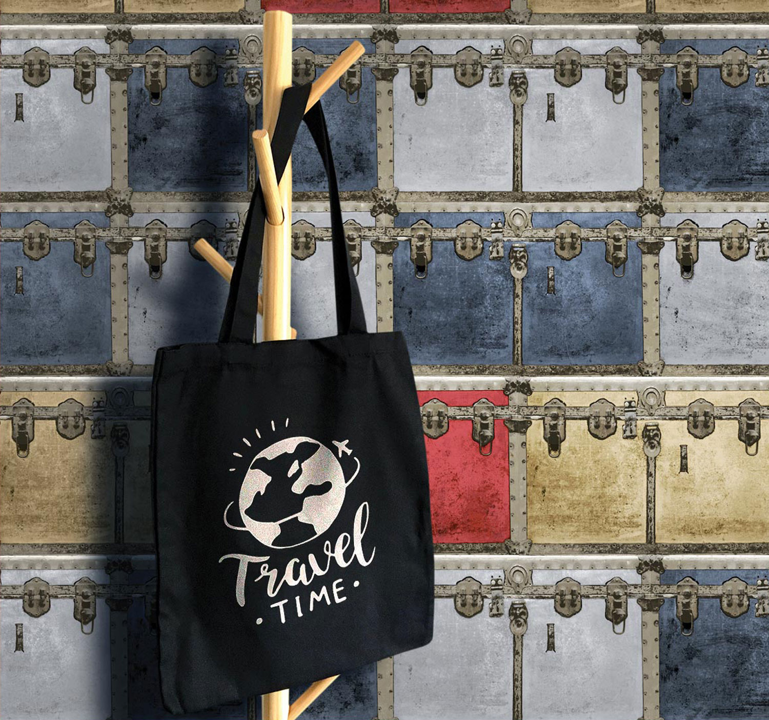 Vliesová tapeta na zeď,  truhly, 16641, Friends & Coffee, Cristiana Masi by Parato 