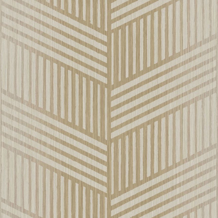 Zlato-béžová vliesová tapeta na zeď, geometrický vzor, 24482, Textum, Cristiana Masi by Parato
