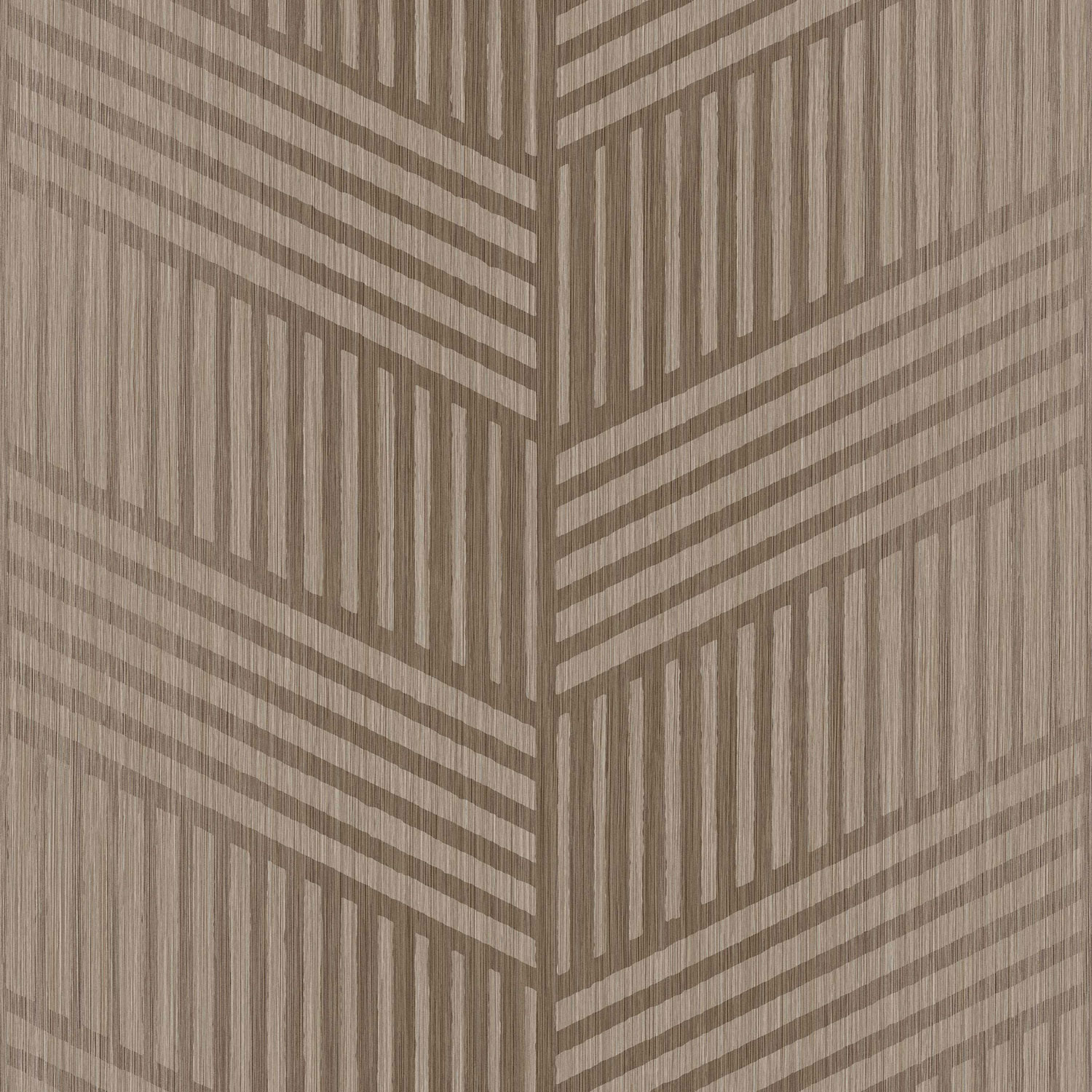 Hnědo-zlatá vliesová tapeta na zeď, geometrický vzor, 24484, Textum, Cristiana Masi by Parato