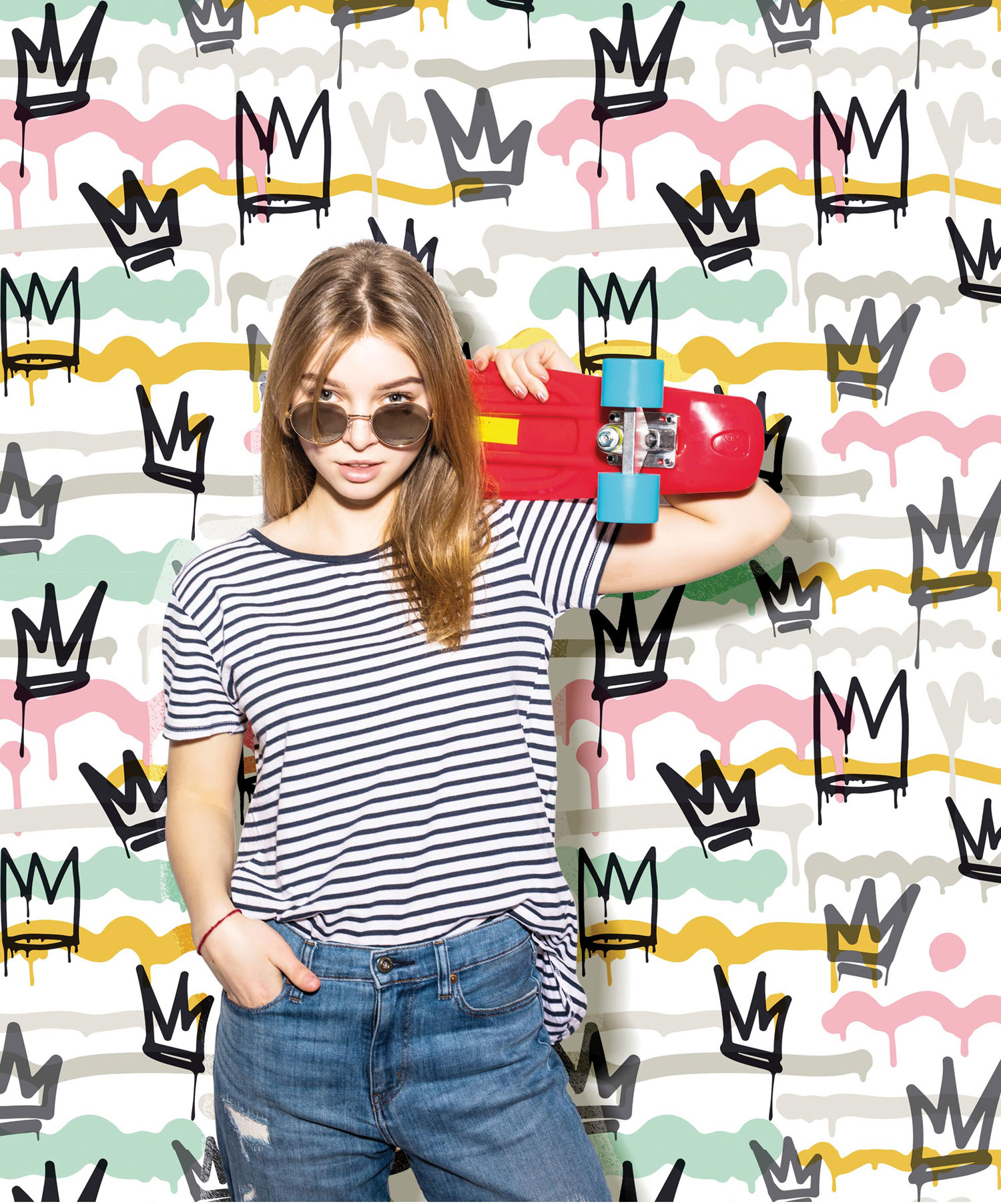 Vliesová tapeta na zeď Street Art, 16621, Friends & Coffee, Cristiana Masi by Parato 