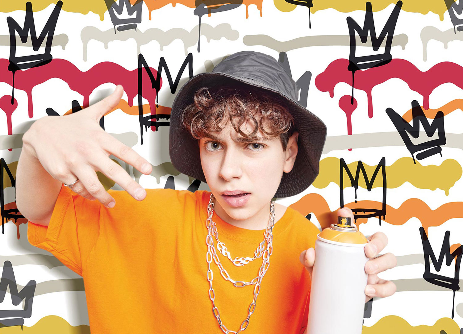 Vliesová tapeta na zeď Street Art, 16622, Friends & Coffee, Cristiana Masi by Parato 