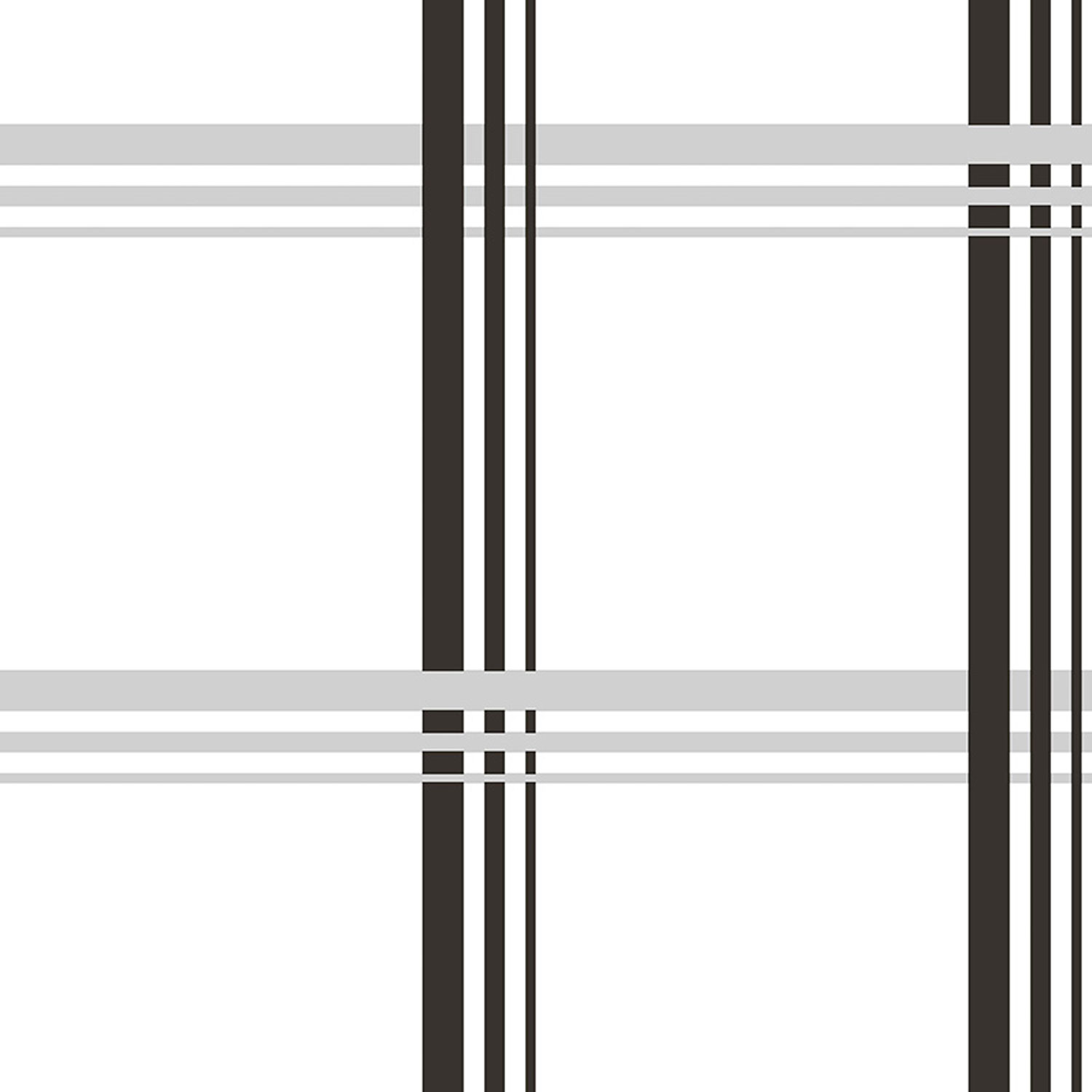 Šedo-černá vliesová tapeta na zeď, káro,  16663, Friends & Coffee, Cristiana Masi by Parato 