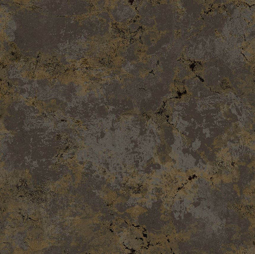 Černo-zlatá vliesová tapeta na zeď, štuk, beton, 16682, Friends & Coffee, Cristiana Masi by Parato 
