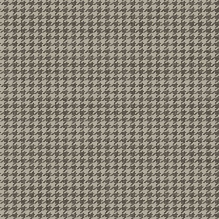 Hnědá vliesová tapeta na zeď, kohoutí stopa, 28864, Thema, Cristiana Masi by Parato