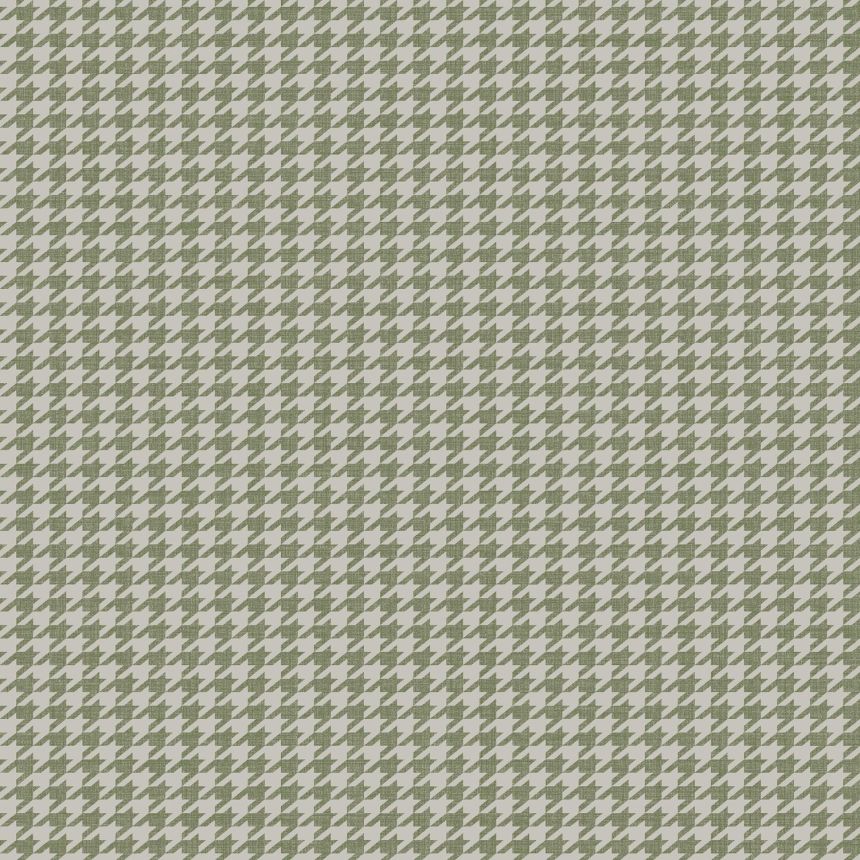 Zelená vliesová tapeta na zeď, kohoutí stopa, 28865, Thema, Cristiana Masi by Parato