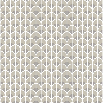 Béžovo-šedá geometrická vliesová tapeta na zeď, 28866, Thema, Cristiana Masi by Parato
