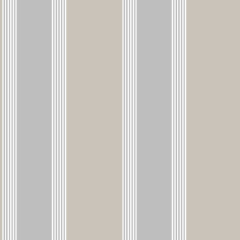Šedo-béžová vliesová tapeta s  pruhy, 28873, Thema, Cristiana Masi by Parato 