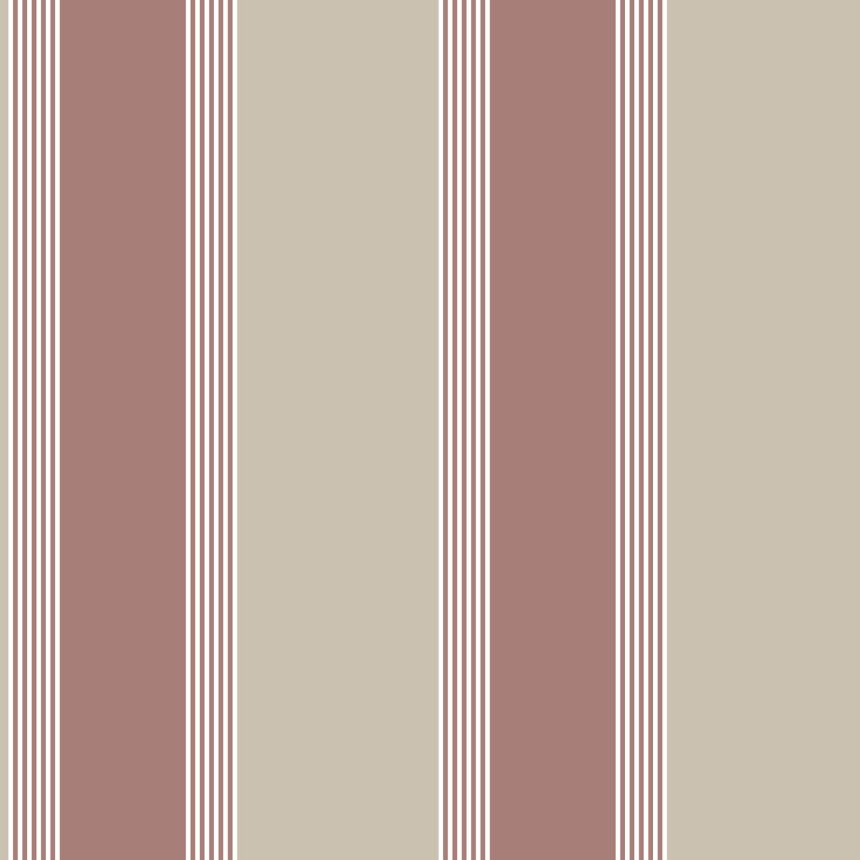 Růžovo-béžová vliesová tapeta s  pruhy, 28878, Thema, Cristiana Masi by Parato 
