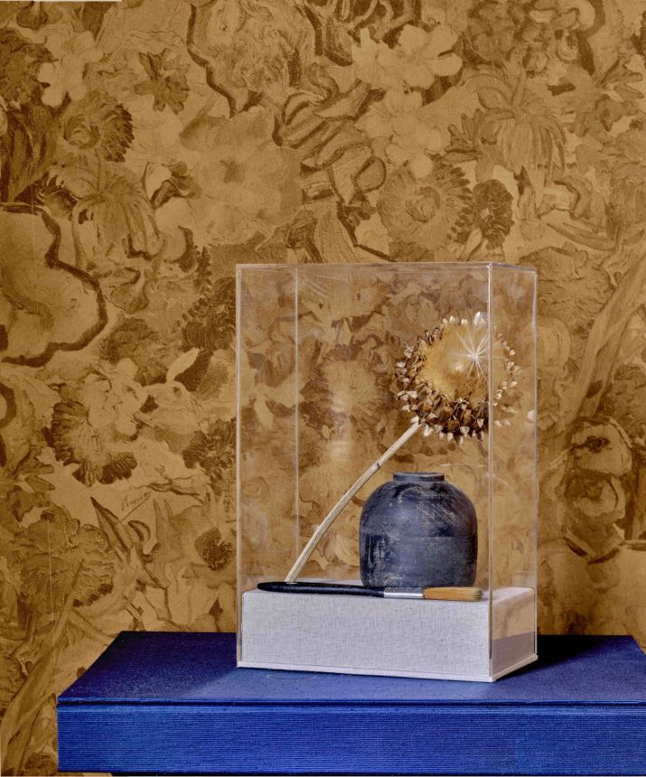 Luxusní okrová vliesová tapeta, květiny, 5028480, Van Gogh III, BN Walls