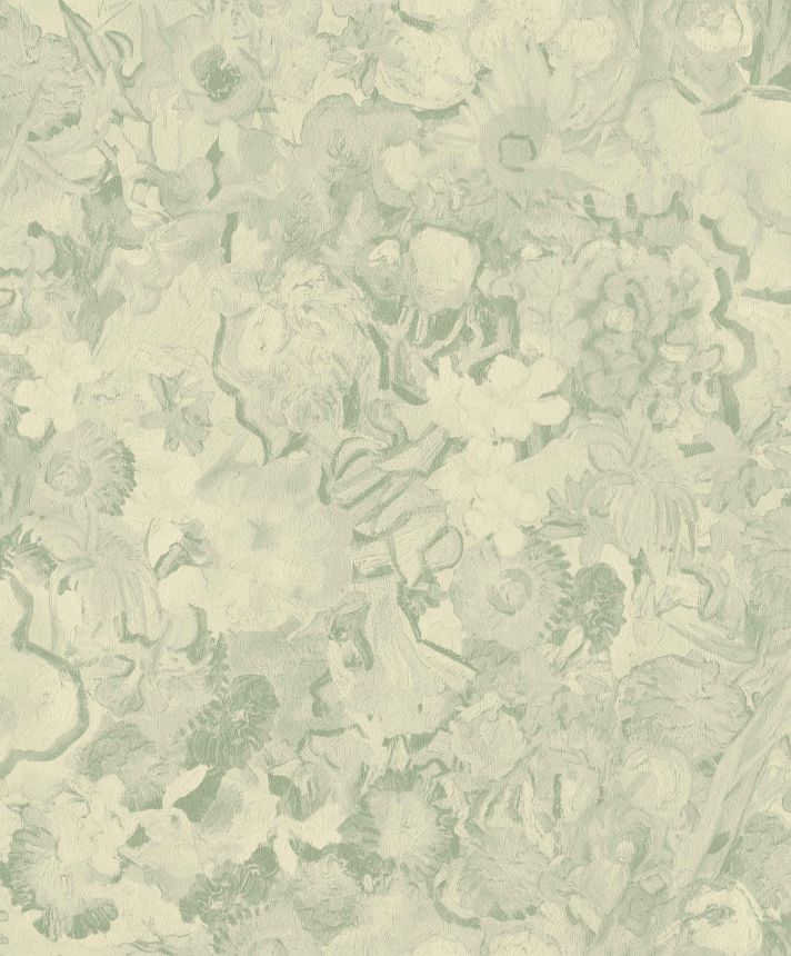 Zelená vliesová tapeta s květinami, 5028481, Van Gogh III, BN Walls