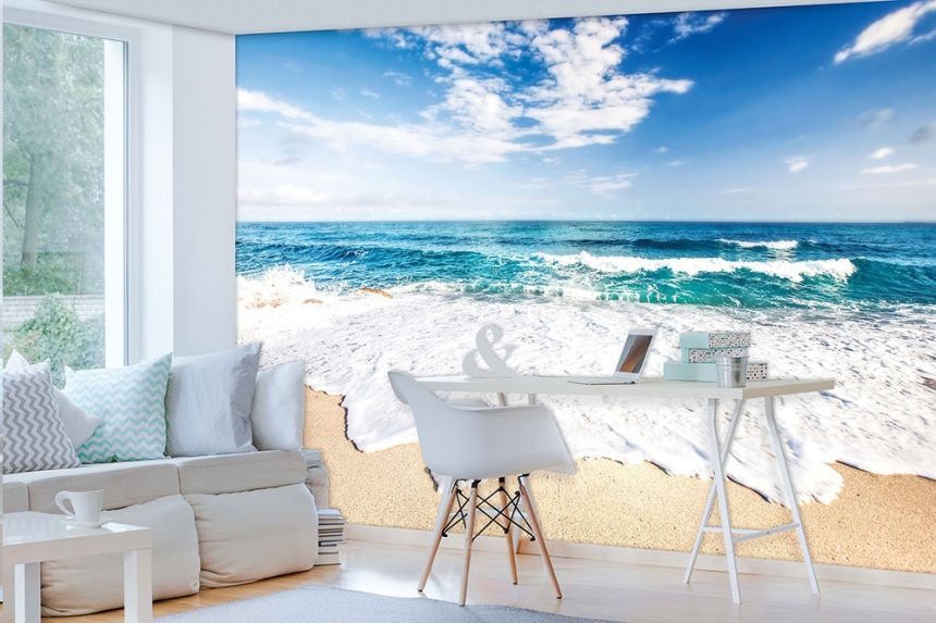 Vliesová obrazová tapeta Písečná pláž 22116, 416 x 254 cm, Photomurals, Vavex
