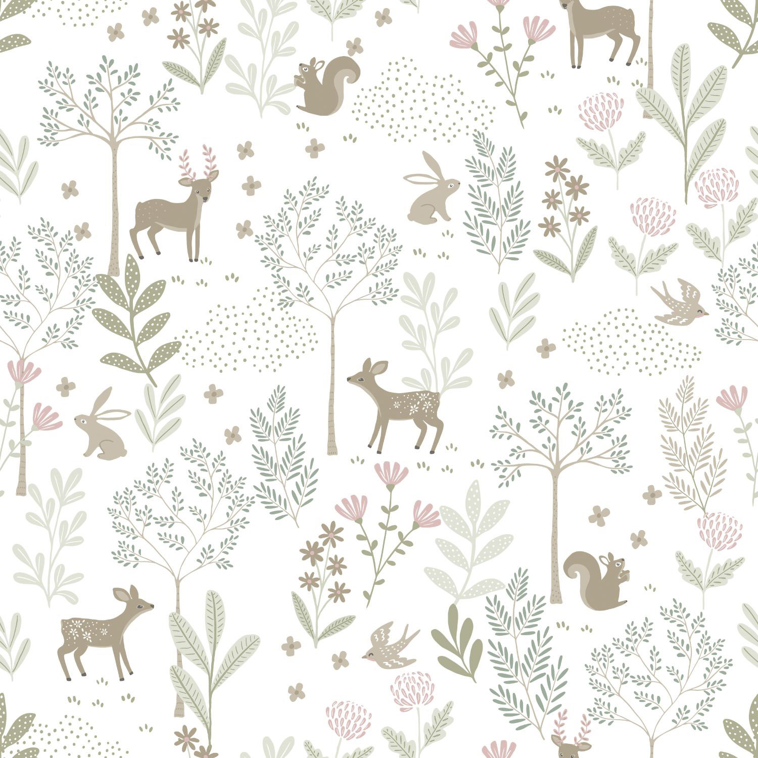 Dětská vliesová tapeta se zvířátky, 139519, To the Moon and Back, Esta Home