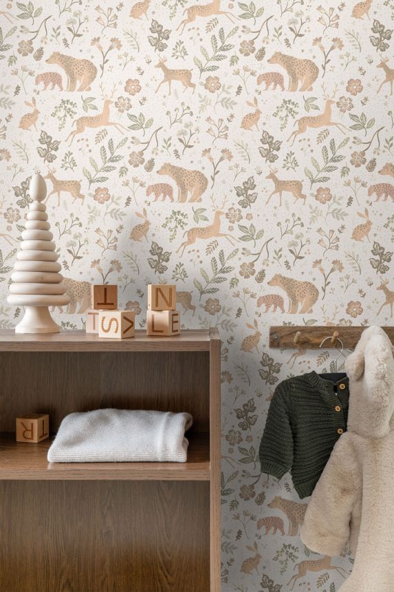 Dětská vliesová tapeta se zvířátky, 139525, To the Moon and Back, Esta Home