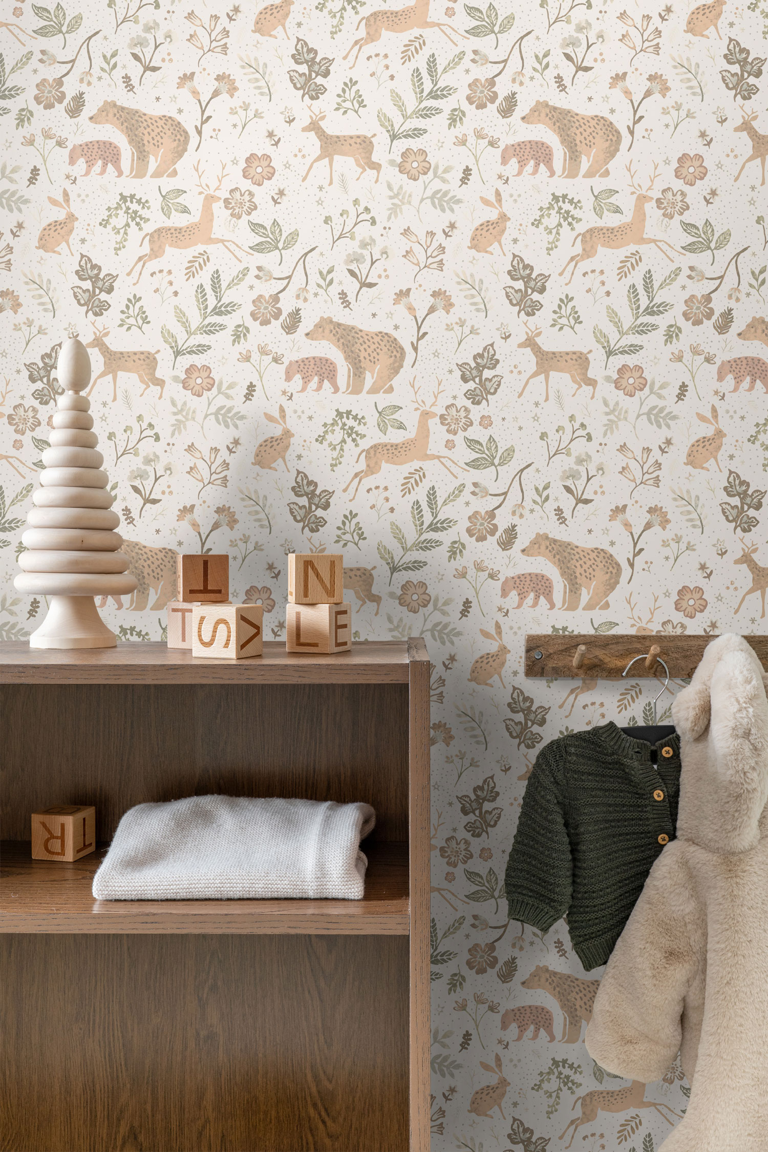 Dětská vliesová tapeta se zvířátky, 139525, To the Moon and Back, Esta Home