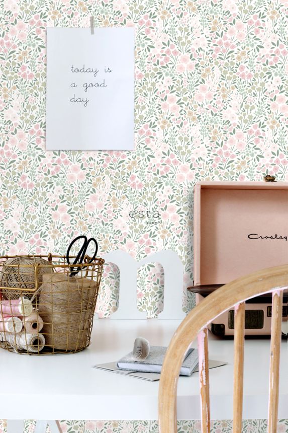 Dětská květinová vliesová tapeta na zeď, 139532, To the Moon and Back, Esta Home