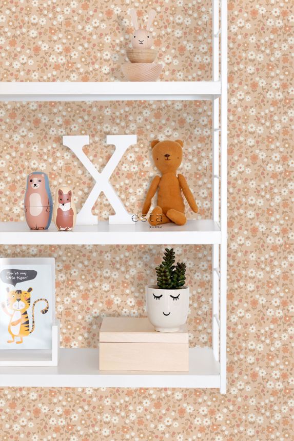 Dětská květinová vliesová tapeta na zeď, 139580, To the Moon and Back, Esta Home