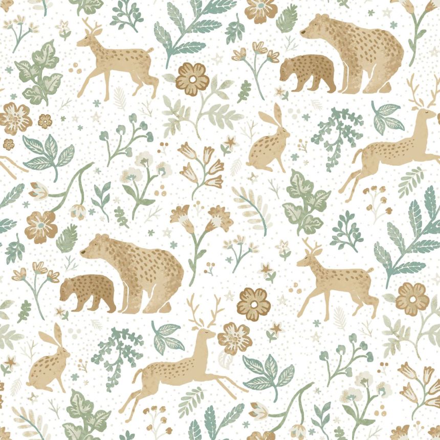 Dětská vliesová tapeta se zvířátky, 139586, To the Moon and Back, Esta Home