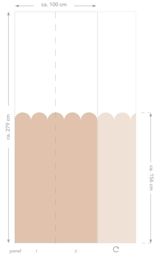 Dětská vliesová fototapeta s obloučky, 159233, To the Moon and Back, Esta Home