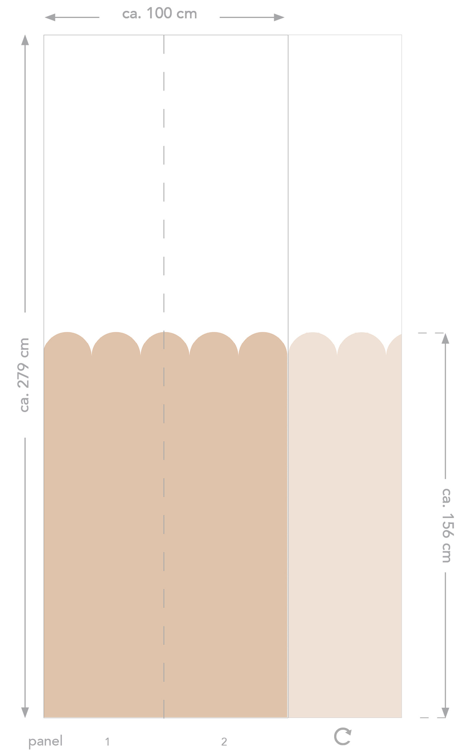 Dětská vliesová fototapeta s obloučky, 159233, To the Moon and Back, Esta Home