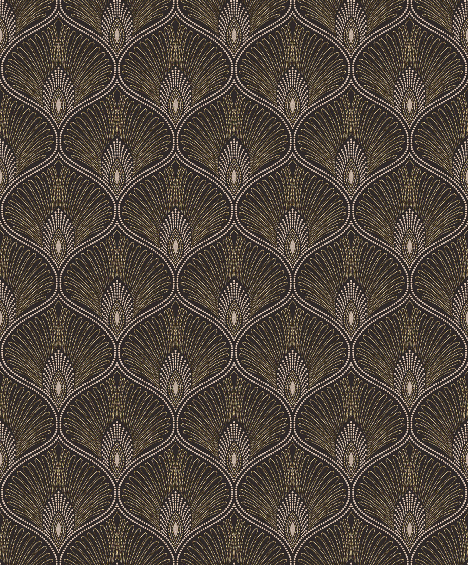 Černá zámecká vliesová tapeta na zeď, OTH202, Othello, Zoom by Masureel