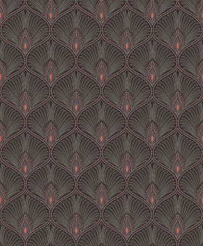 Černo-růžová vliesová tapeta na zeď, OTH204, Othello, Zoom by Masureel