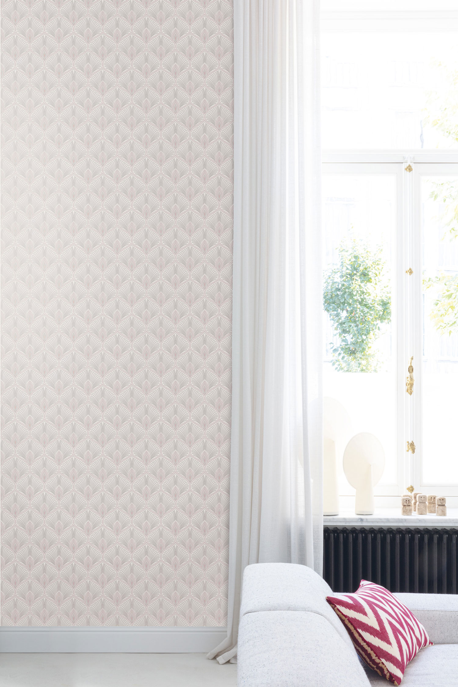 Krémovo-růžová vliesová tapeta na zeď, OTH205, Othello, Zoom by Masureel