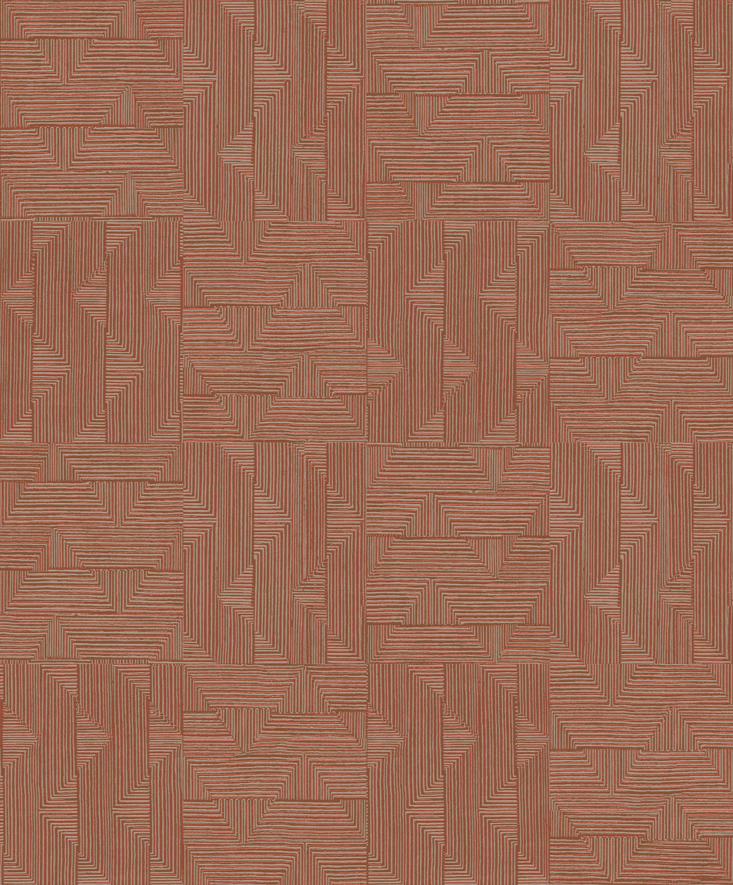 Vínová geometrická vliesová tapeta na zeď, SPI402, Spirit of Nature, Khroma by Masureel