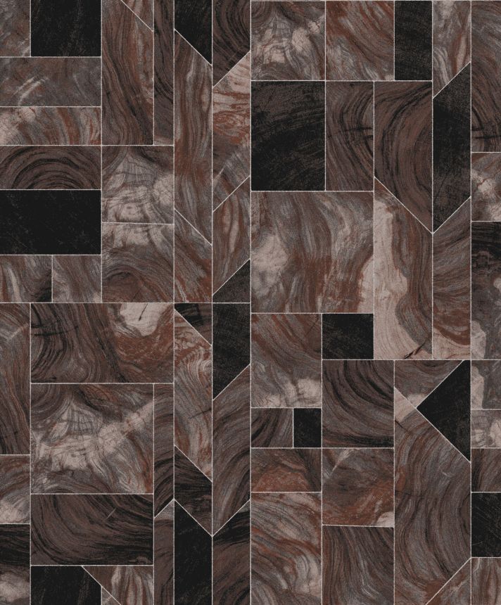 Mramorovaná geometrická vliesová tapeta na zeď, SPI701, Spirit of Nature, Khroma by Masureel