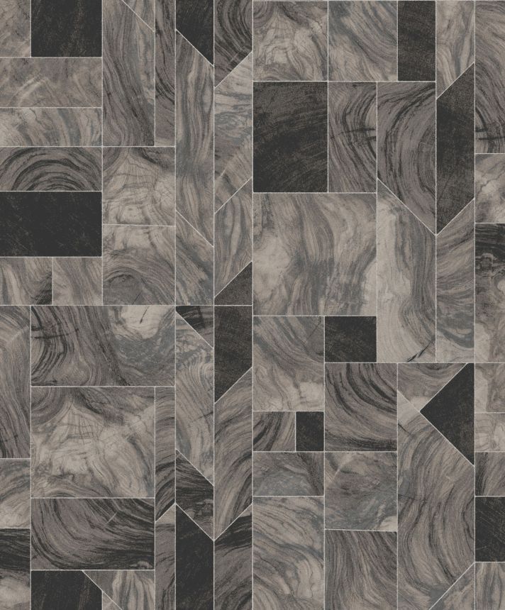 Mramorovaná geometrická vliesová tapeta na zeď, SPI703, Spirit of Nature, Khroma by Masureel