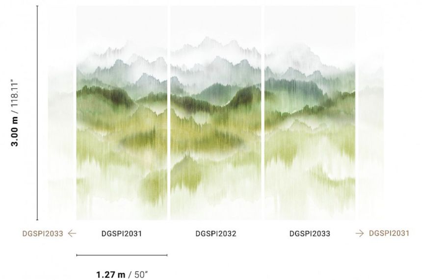 Obrazová tapeta na zeď, Les, krajina, DGSPI2031, Spirit of Nature, Khroma by Masureel