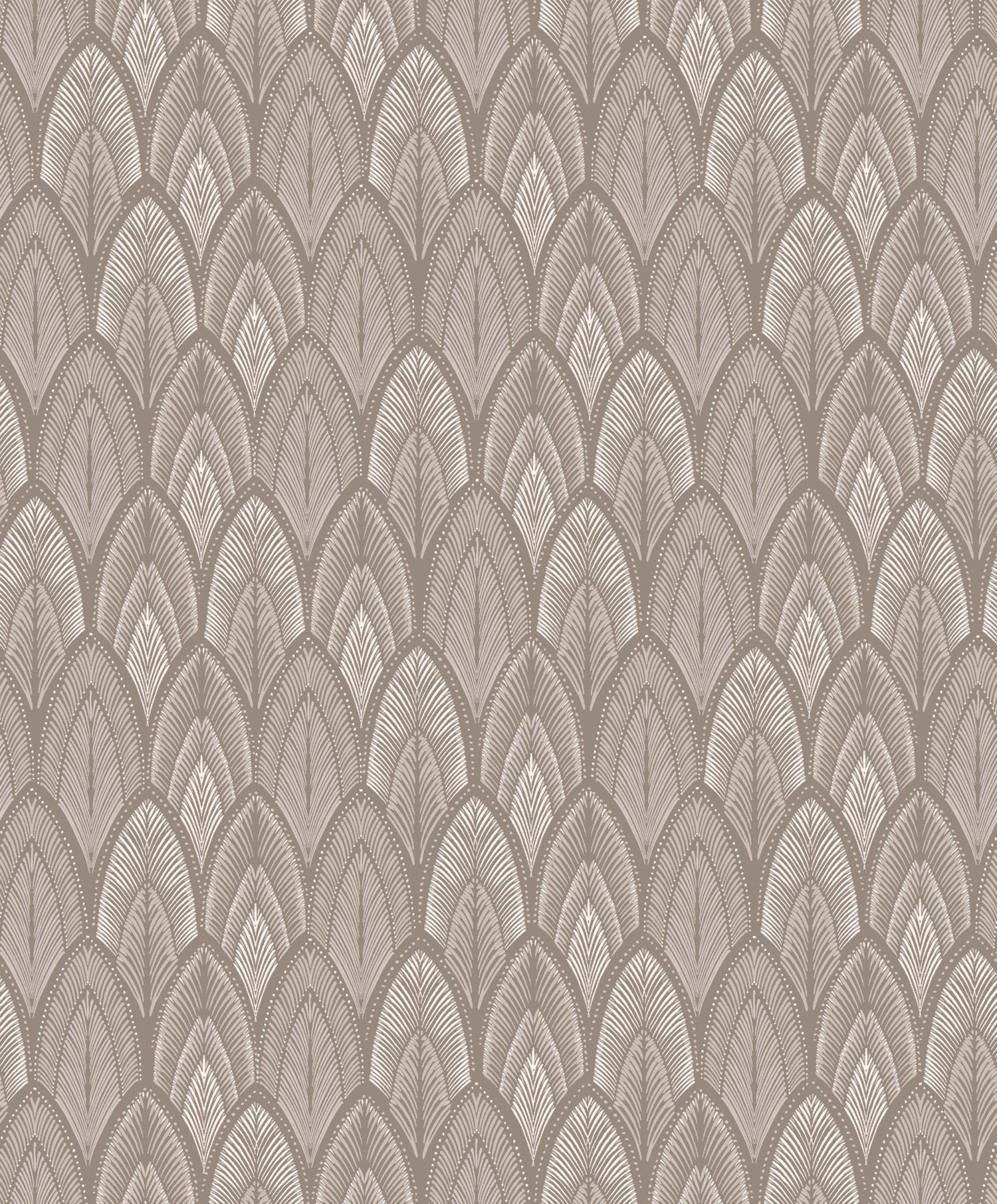 Šedo-béžová vliesová tapeta s listy, SUM404, Summer, Khroma by Masureel