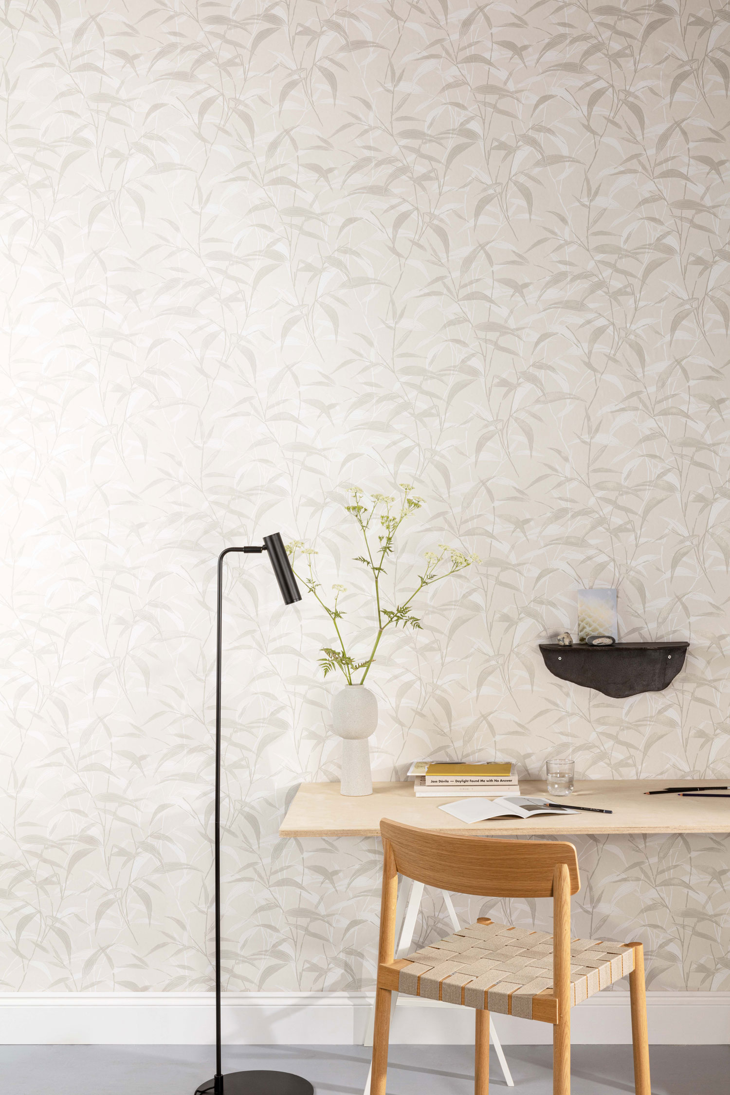 Béžová vliesová tapeta na zeď, bambus, ZEN202, Zen, Zoom by Masureel