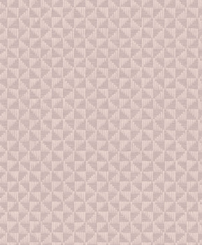 Starorůžová geometrická vliesová tapeta na zeď, ZEN308, Zen, Zoom by Masureel