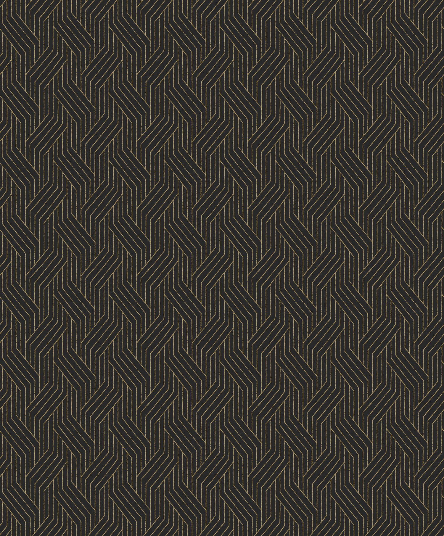 Černá geometrická vliesová tapeta na zeď, ZEN405, Zen, Zoom by Masureel