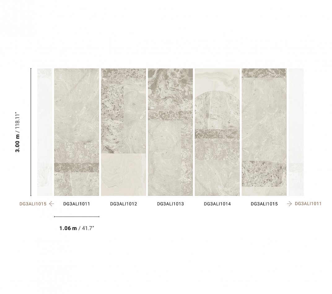 Vliesová fototapeta na zeď, Šedý mramor, DG3ALI1013, Wall Designs III, Khroma by Masureel