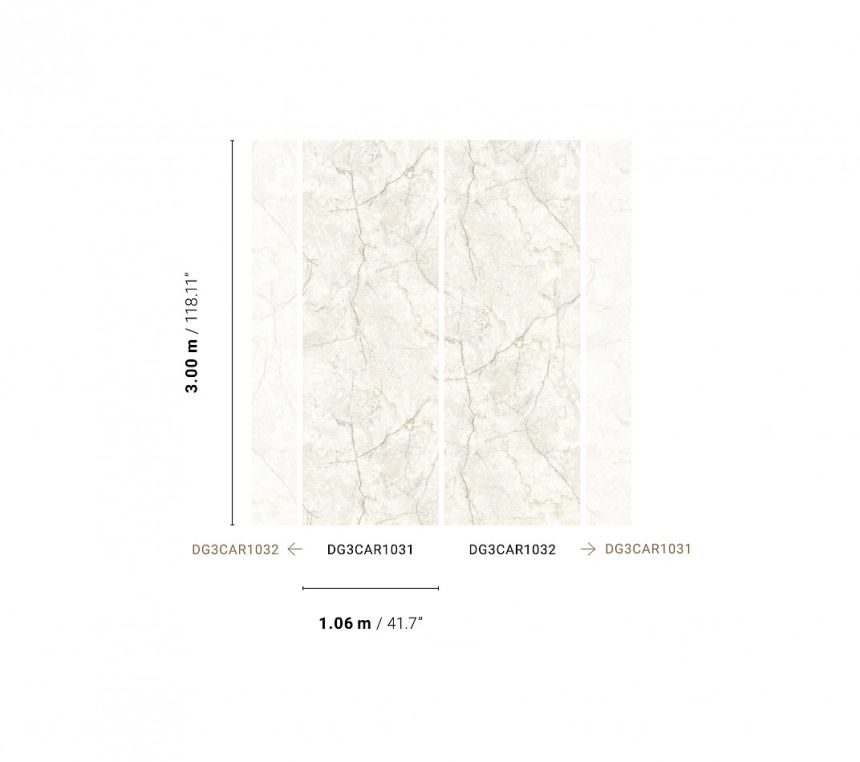 Vliesová fototapeta na zeď, mramor, DG3CAR1041, Wall Designs III, Khroma by Masureel