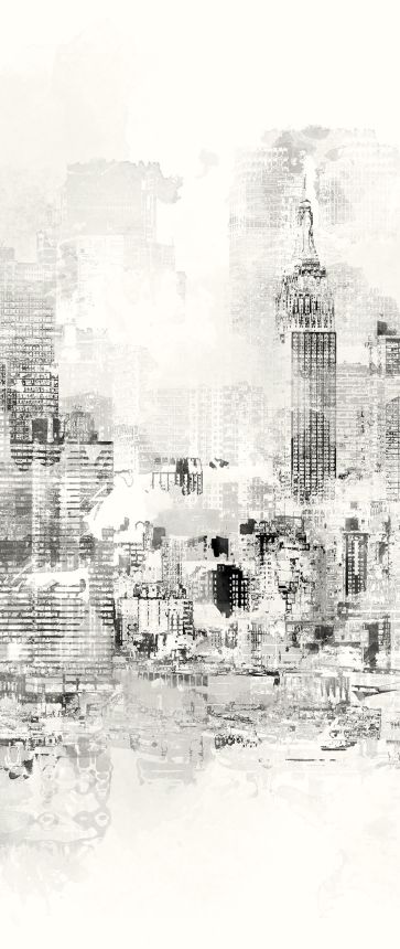 Šedá vliesová fototapeta na zeď, Město, DG3CIT1011, Wall Designs III, Khroma by Masureel