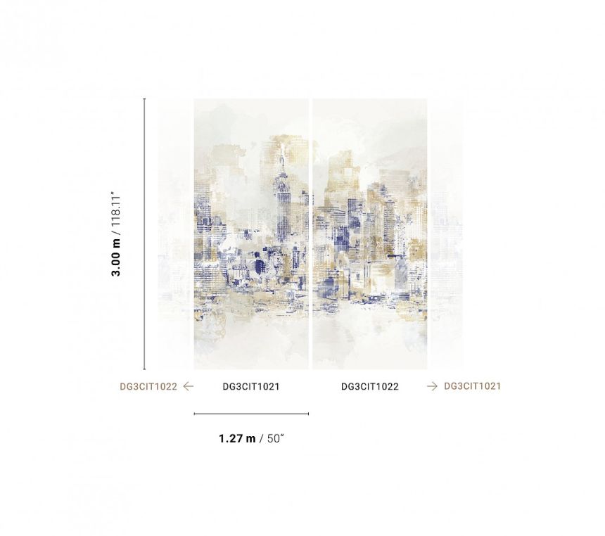 Vliesová fototapeta na zeď, Město, DG3CIT1022, Wall Designs III, Khroma by Masureel