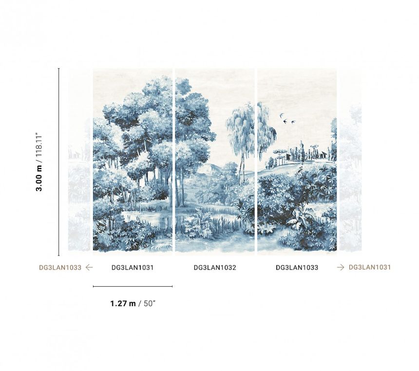 Vliesová fototapeta na zeď, Krajina, DG3LAN1032, Wall Designs III, Khroma by Masureel