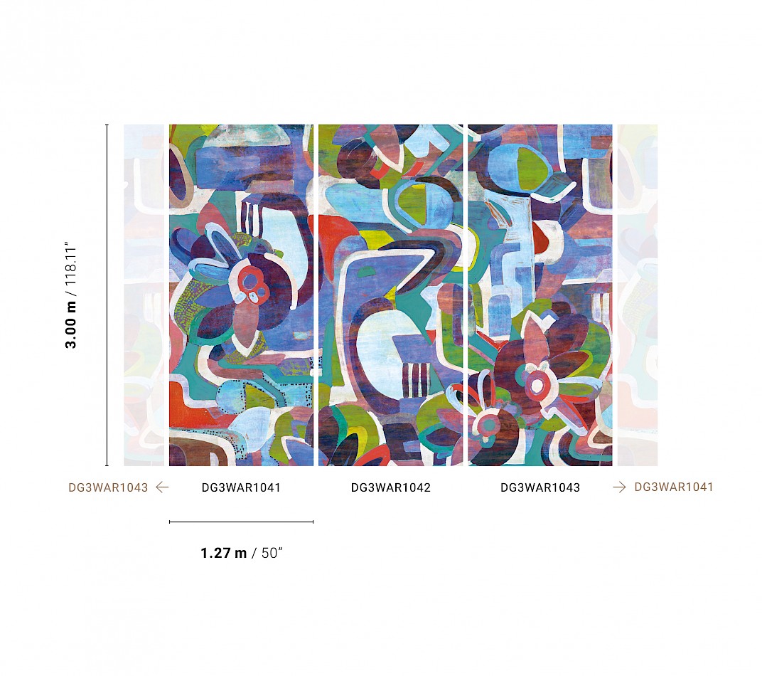 Grafická vliesová fototapeta na zeď, DG3WAR1042, Wall Designs III, Khroma by Masureel