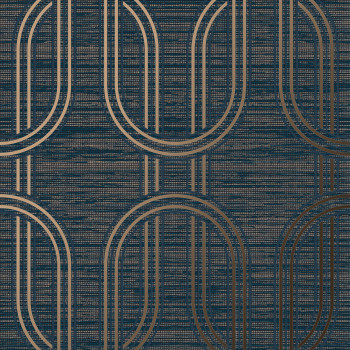 Luxusní modrá geometrická vliesová tapeta na zeď, 120858, Indulgence, Graham Brown Boutique