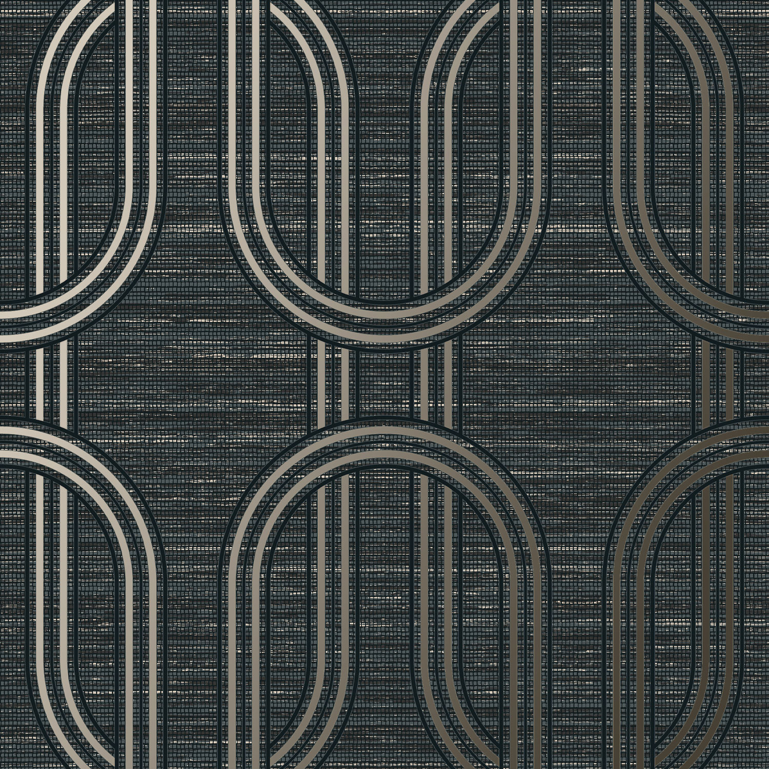 Luxusní  černá geometrická vliesová tapeta na zeď, 120860, Indulgence, Graham Brown Boutique