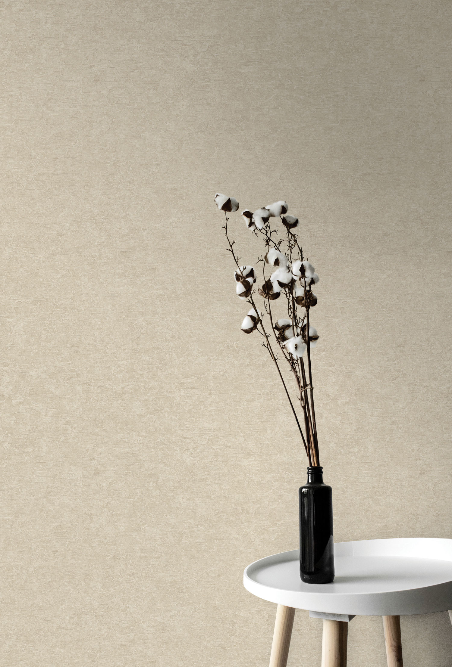 Béžová vliesová tapeta na zeď, imitace omítky,  A65603, Vavex 2025