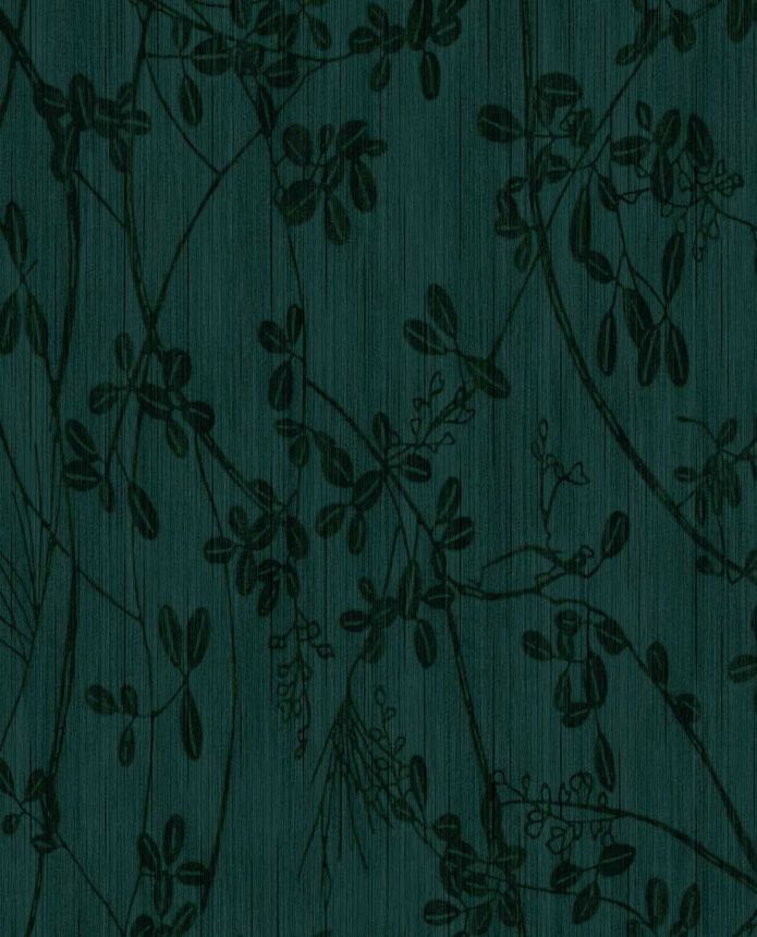 Zelená vliesová tapeta s větvičkami a listy, 333405, Emerald, Eijffinger