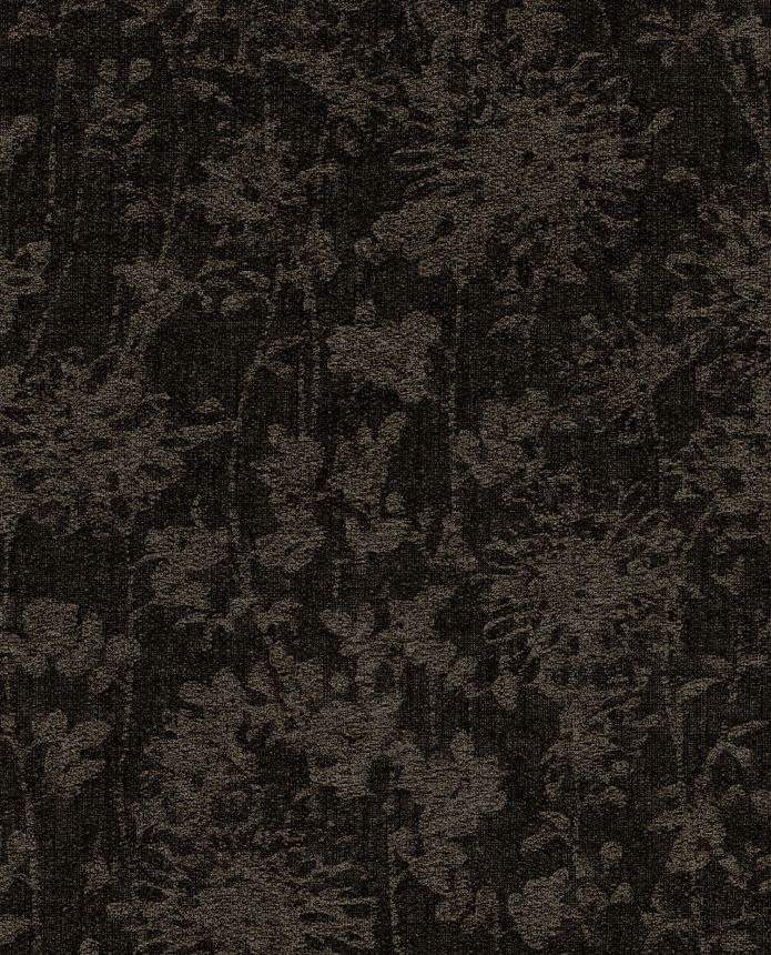 Luxusní hnědo-černá vliesová tapeta s květinami, 333424, Emerald, Eijffinger